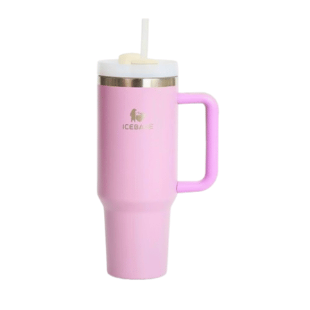 แก้วเก็บความเย็น ICEBASE รุ่น VL-519PK (POWERFUL) ขนาด 1200 ML สีชมพู